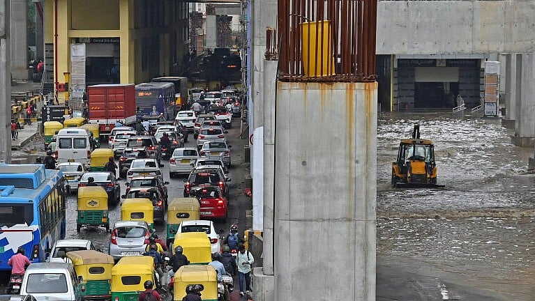 Bengaluru Traffic Nightmare: Flooding Causes Chaos, Transport Scarce