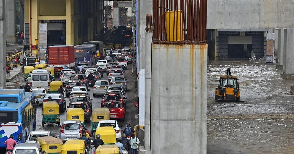 Bengaluru Traffic Nightmare: Flooding Causes Chaos, Transport Scarce