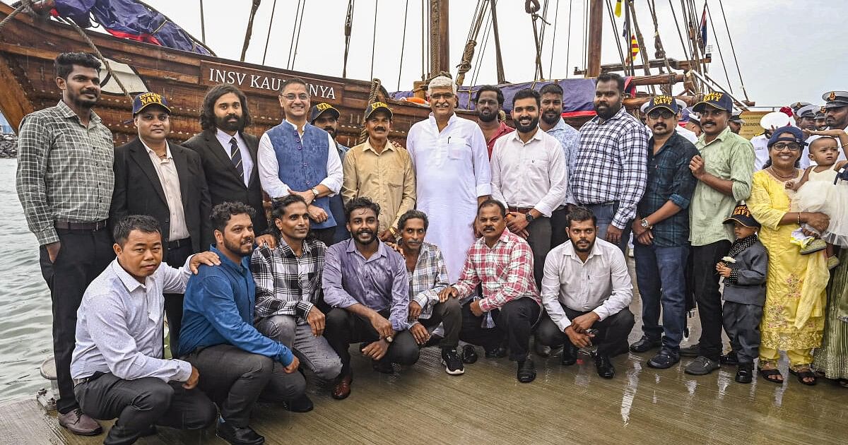 Navy inducts traditionally-built stitched ship as INSV Kaundinya ...