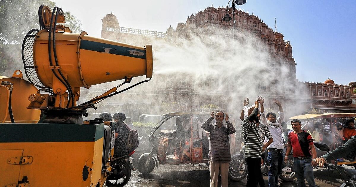 Intense heat continues to grip Rajasthan as temperatures soar above 45 degrees Celsius in several places