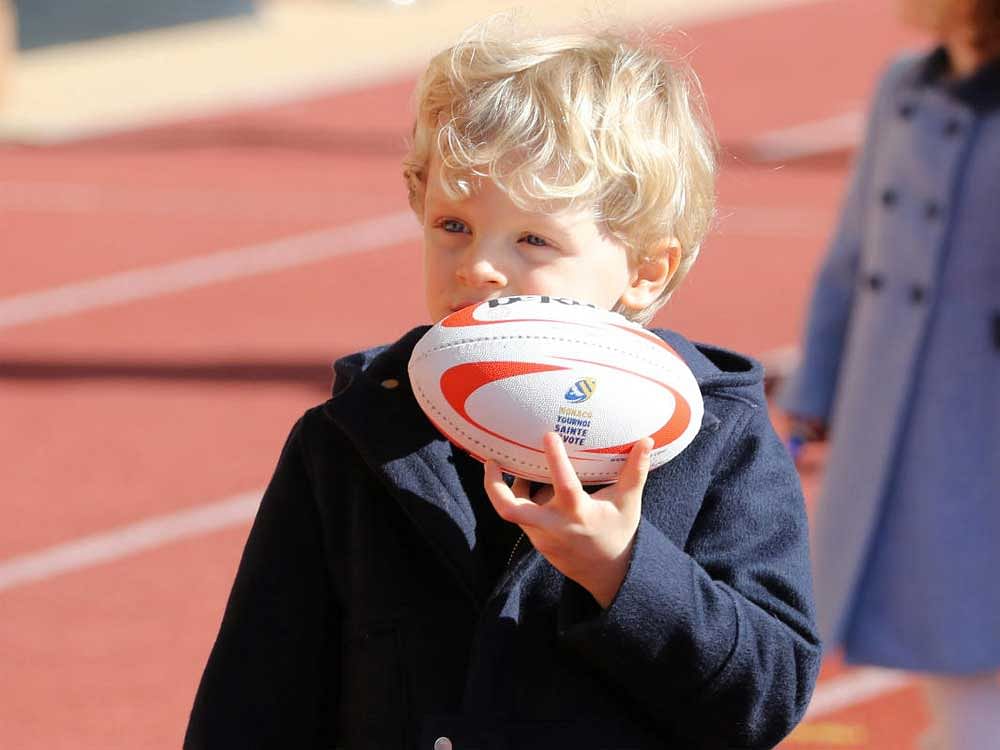 Prince Albert II of Monaco and Princess Charlene attend the International Rugby Tournament 