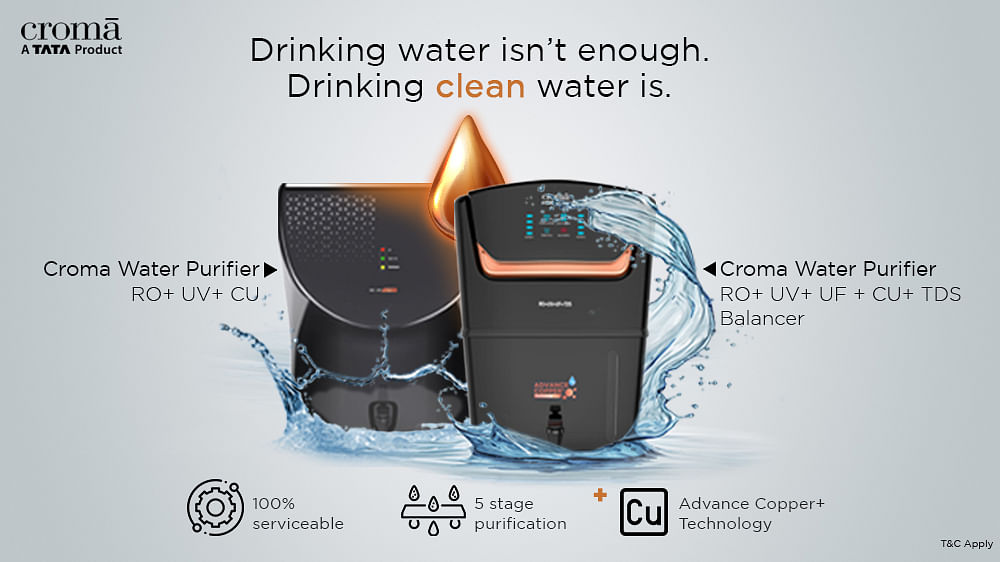 Clean, potable water with Croma water purifier