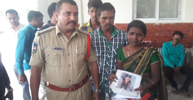 Anuradha and Krishna, one of the two couples who approached the police with the hope of finding their missing child, after the raids in Yadadri.