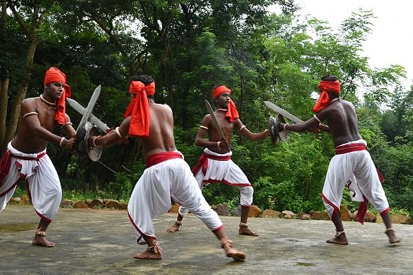 Chhau dance is a martial art performance by young men who enact scenes from old wars that were fought centuries ago