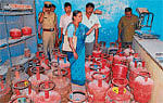 Illegally stored cylinders seized in Hassan