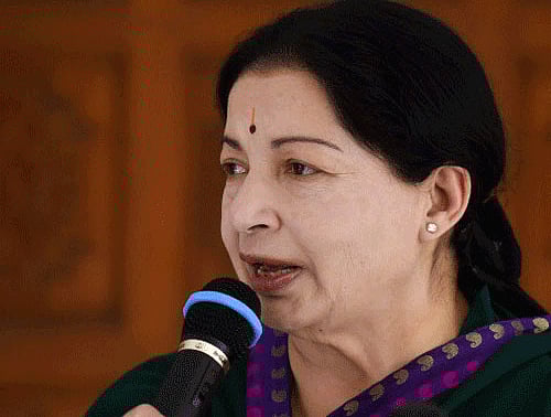 Former Tamil Nadu Chief Minister J Jayalalithaa. 