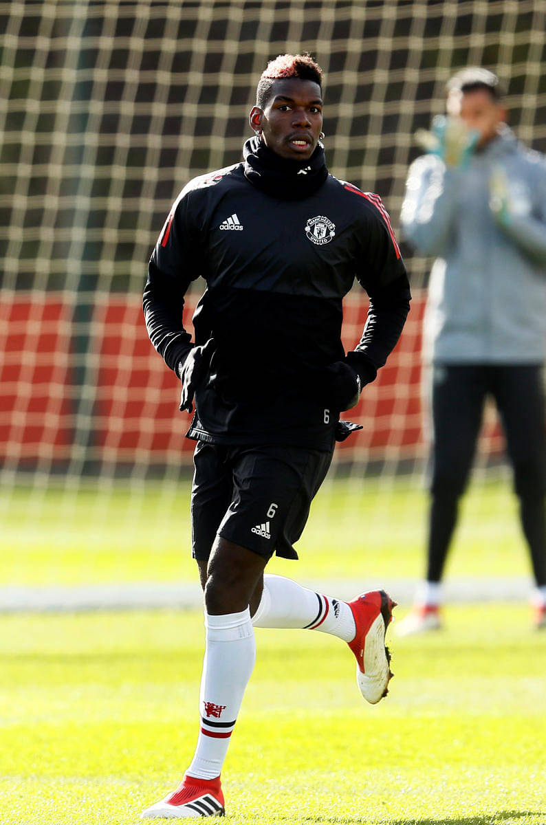 Paul Pogba joins Manchester United team-mates on flight to Sevilla