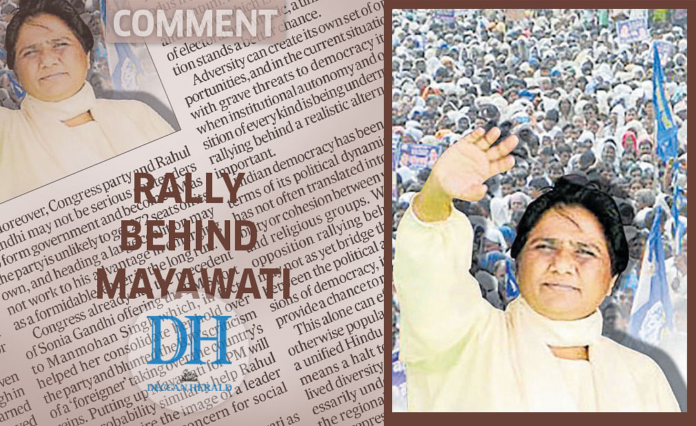 Rally behind Mayawati