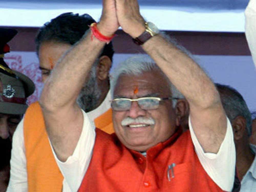 Former Haryana Chief Minister Manohar Lal Khattar.