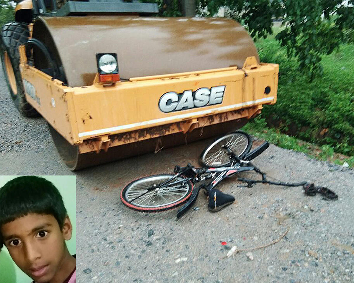 11-year-old boy crushed to death by road roller