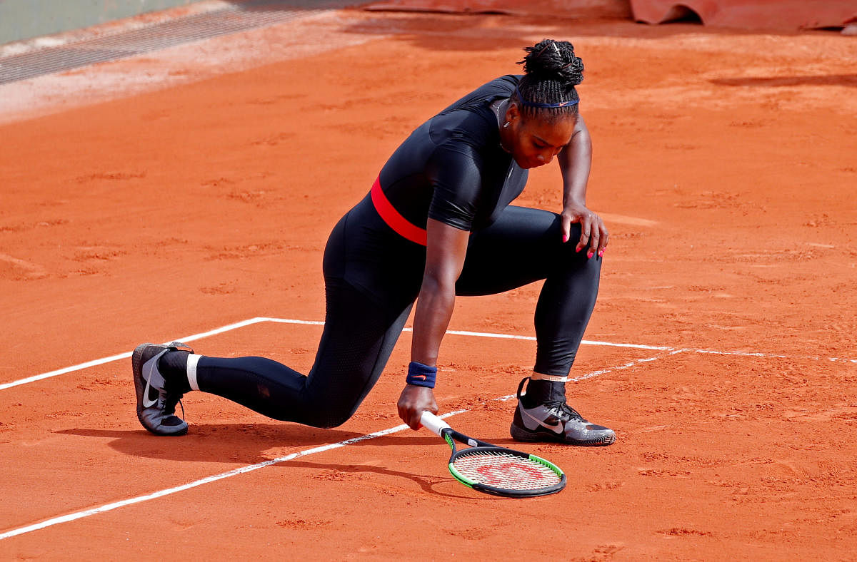 Serena keeps 'Black Panther' catsuit