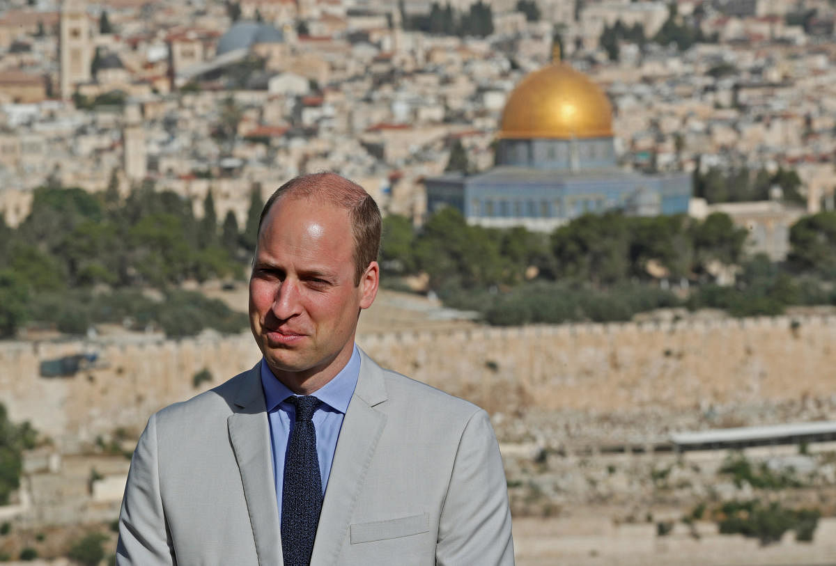 Prince William honours great-grandmother in Jerusalem