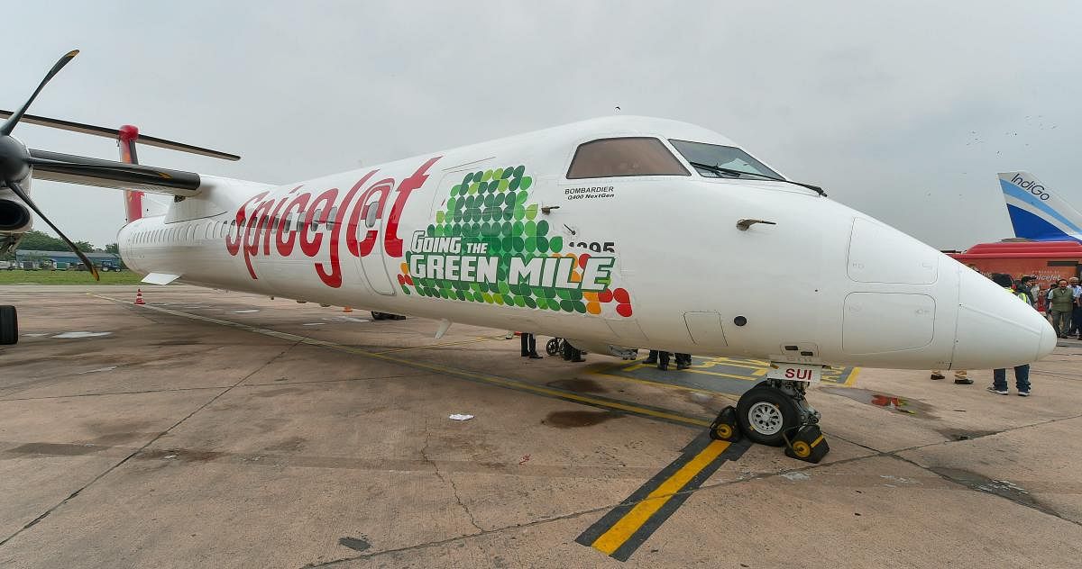 SpiceJet operates first-ever biojet fuel powered flight