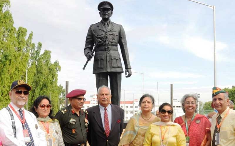 K M Cariappa's statue unveiled at Chennai's OTA