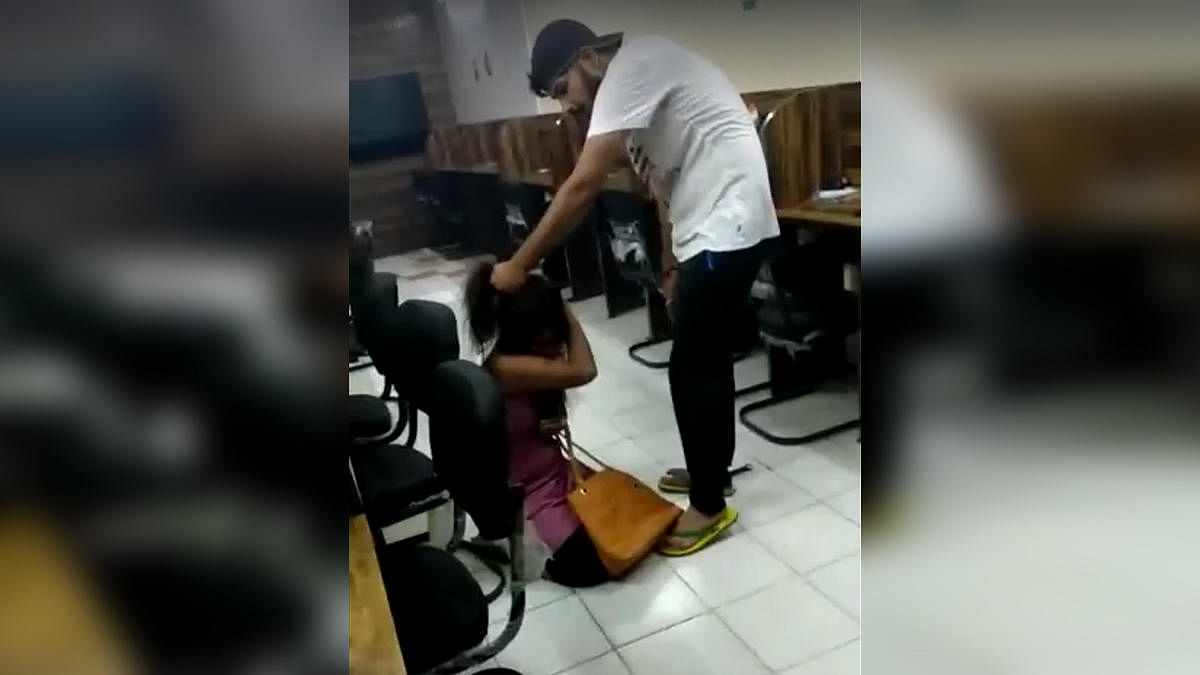 Policeman's son thrashes woman in a viral video; held
