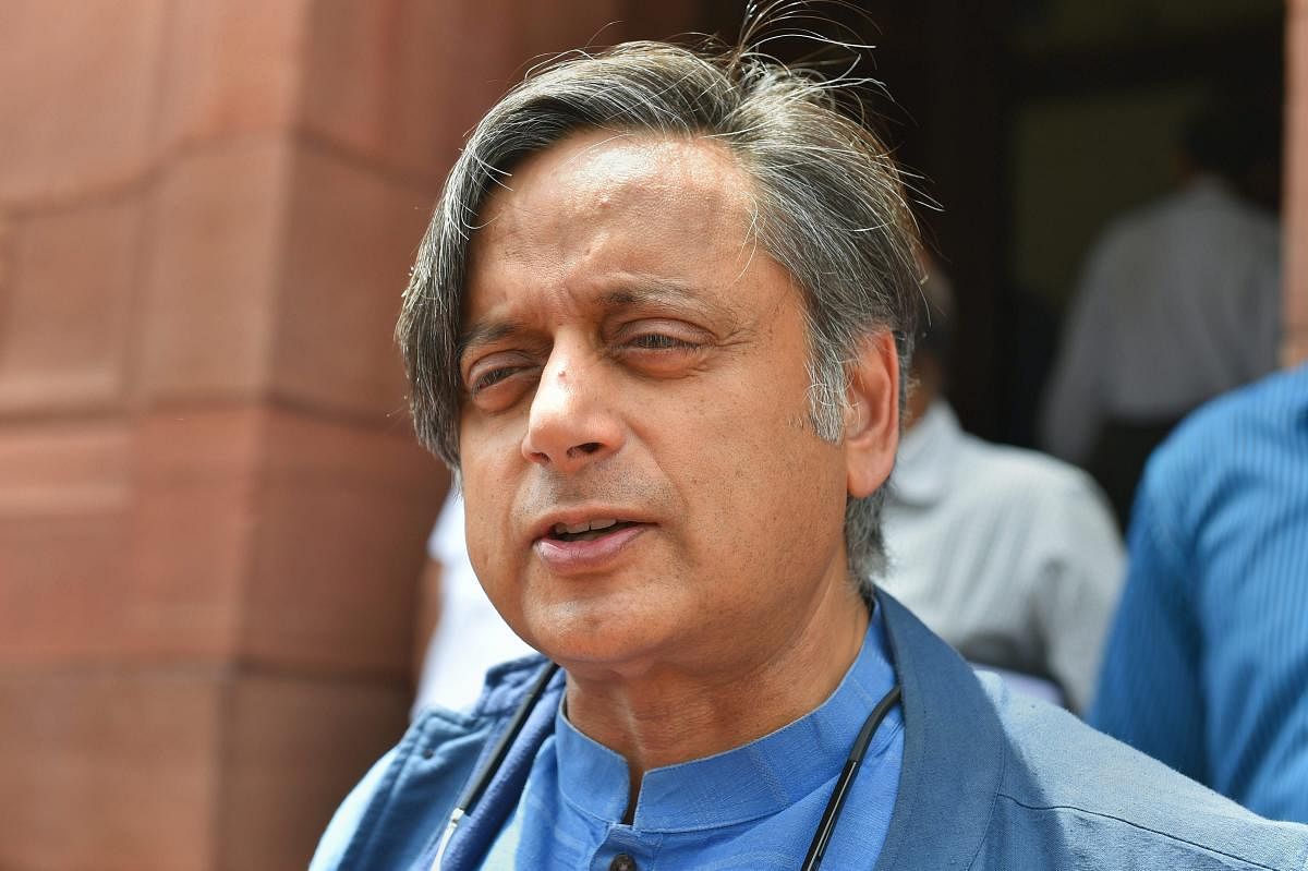  Congress MP Shashi Tharoor.  