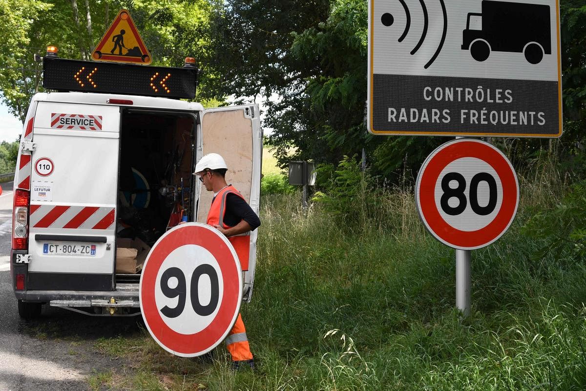 Drivers seethe as France lowers speed limit