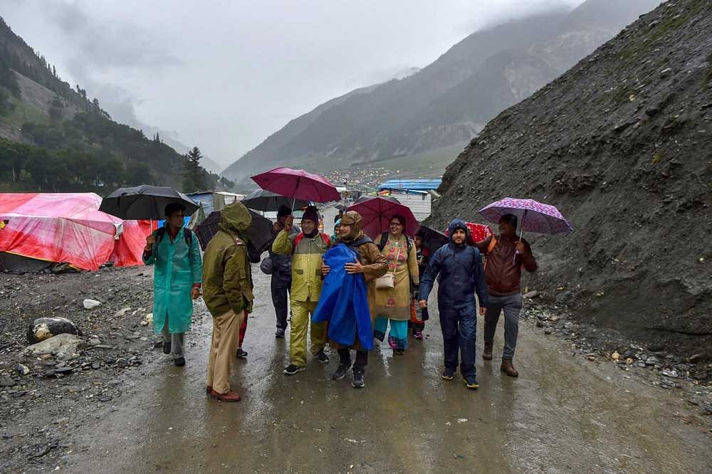Amarnath Yatra from Baltal suspended due to heavy rains