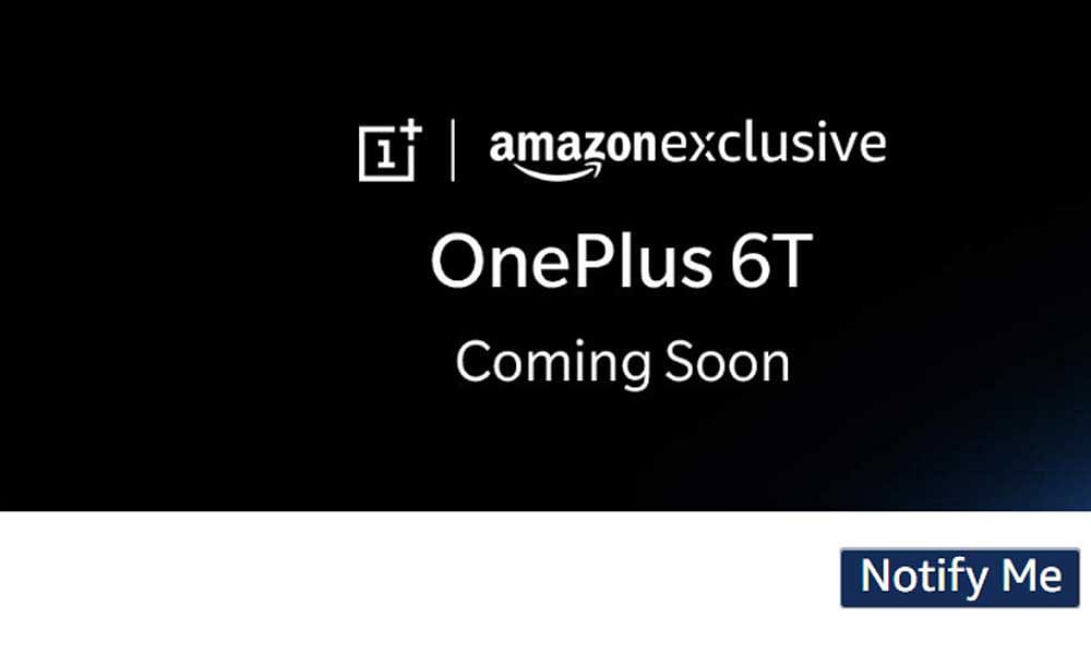 OnePlus opens pre-bookings for OnePlus 6T on Amazon.in