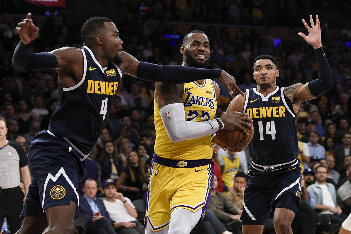 Watch: LeBron's triple-double leads Lakers past Nuggets