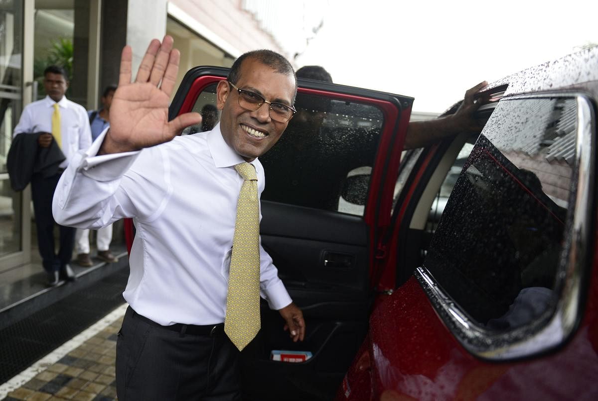 Maldives ex-president returns from asylum