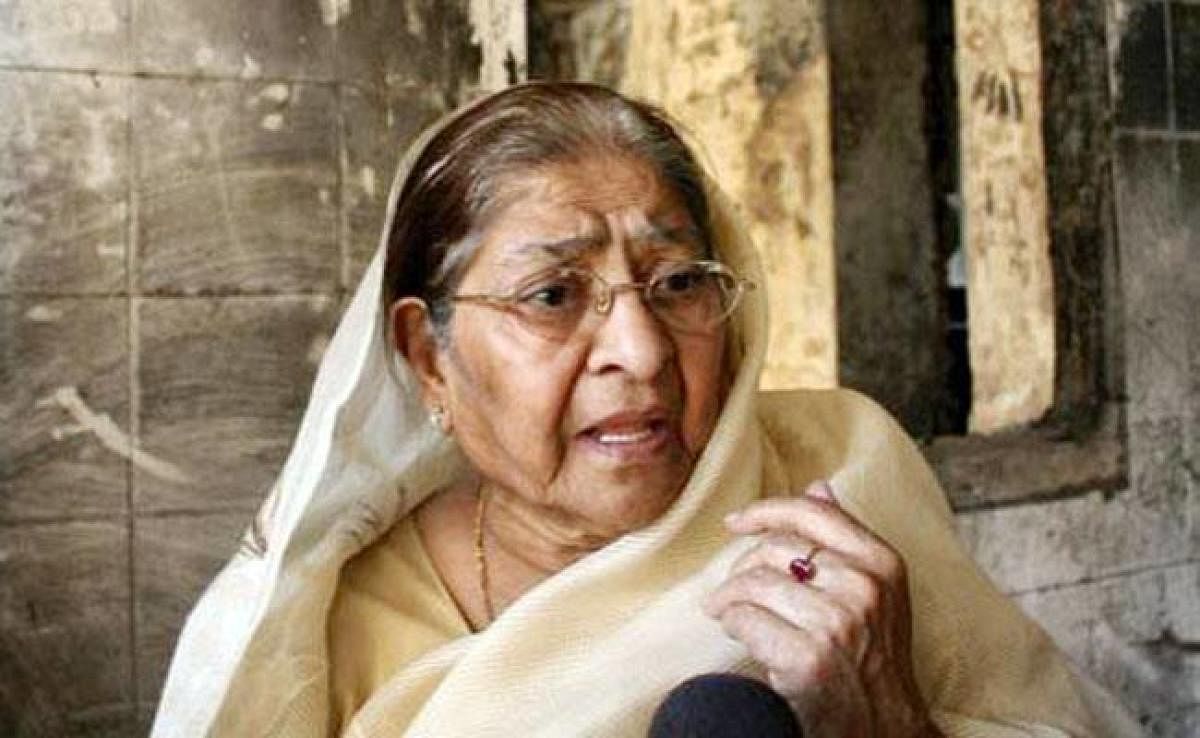 Zakia, the wife of Ehsan Jafri, an ex-MP who was killed in the riots. (File Photo)