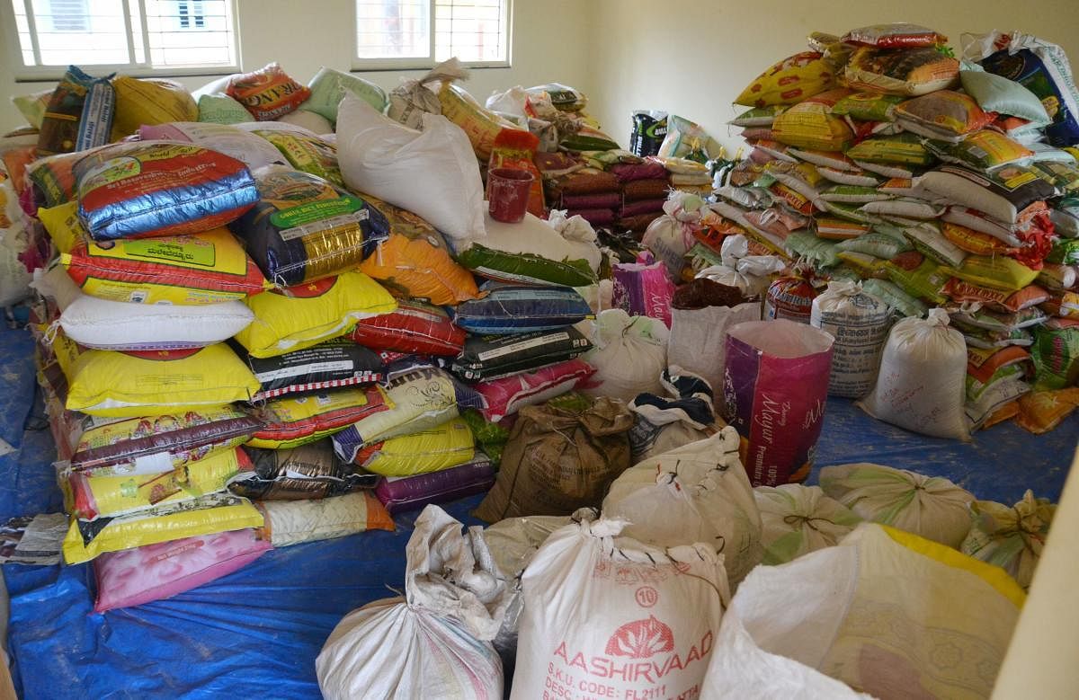 43 tonne rice meant for victims lies in warehouse