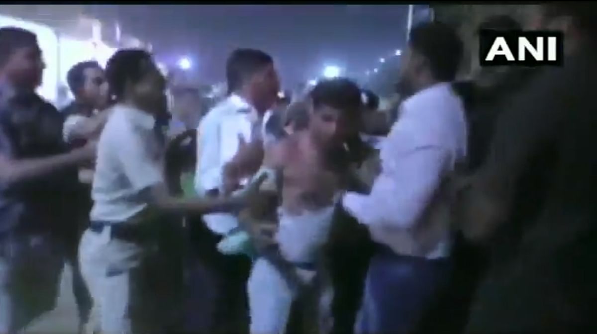 WATCH: Man thrashed after slapping Union minister