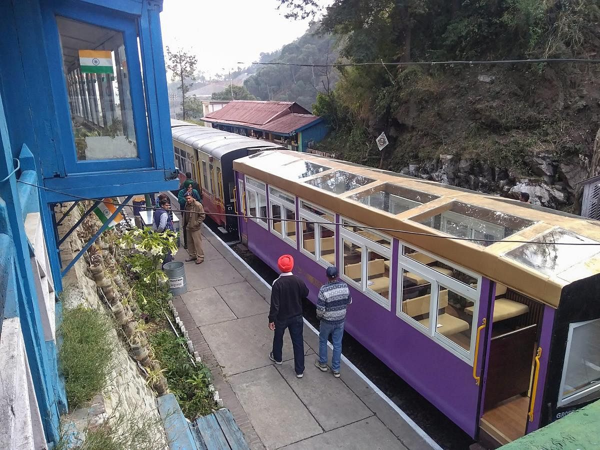 Glass-roof train chugs off on UNESCO heritage track