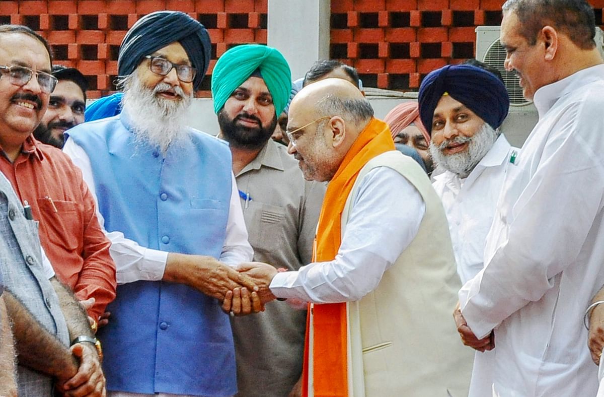 Shah, Badal meet in outreach ahead of 2019 general elections