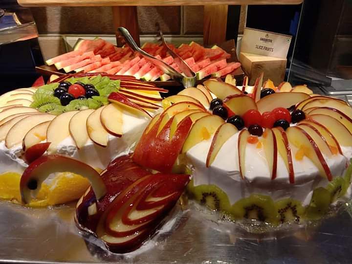 An assortment of desserts.