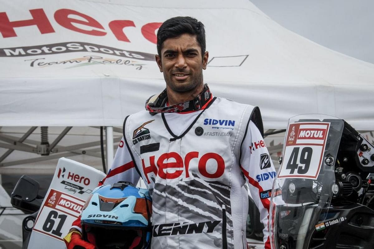 Santosh finishes second at Indian Baja