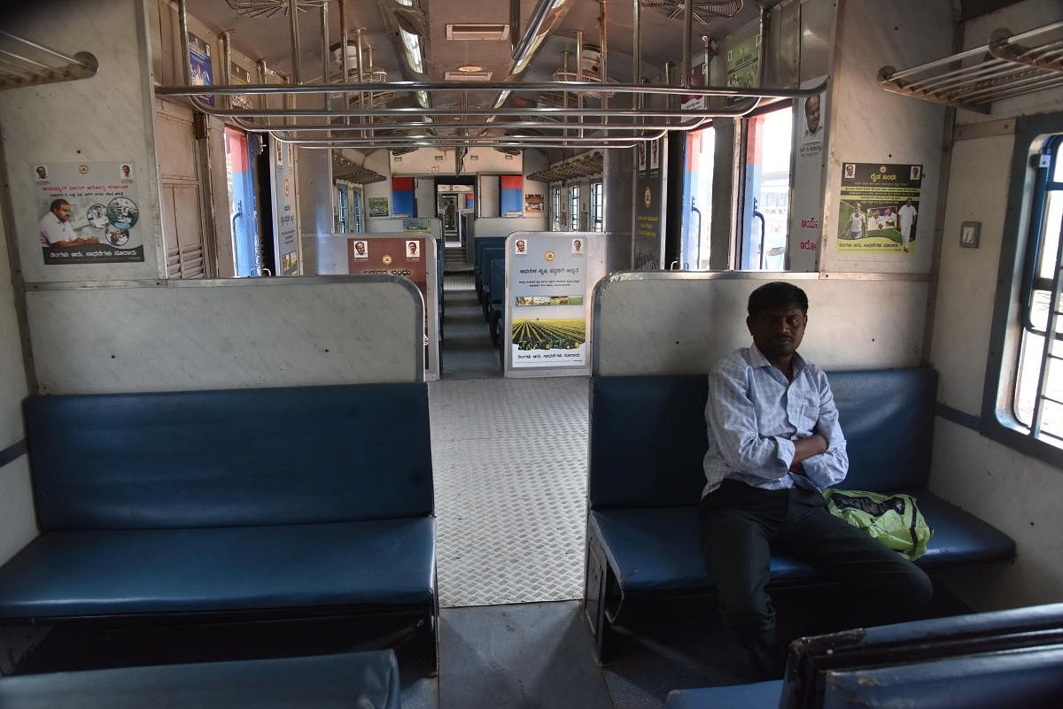 Rs 10 for airport train ride, but no passengers!