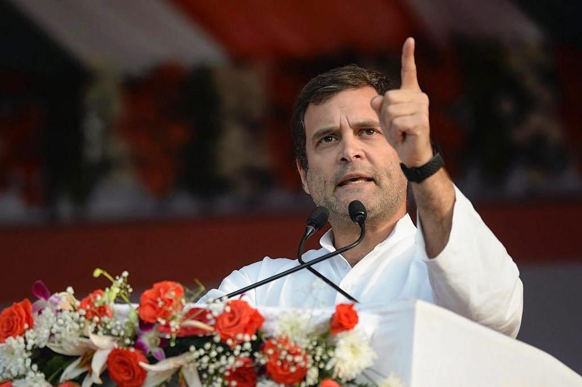 Rahul accuses Modi of creating divide in society
