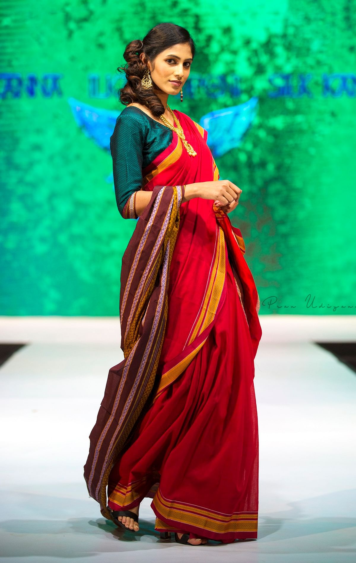 Traditional saris get modern makeover