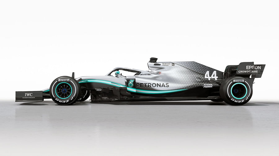 Mercedes’ 2019 car makes initial runs at Silverstone