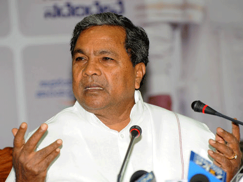 Siddaramaiah file photo.