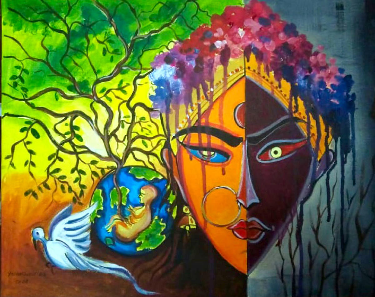 Artwork by Virajpet student wins award