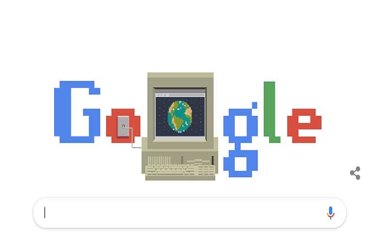 Google celebrates 30 years of WWW with a doodle