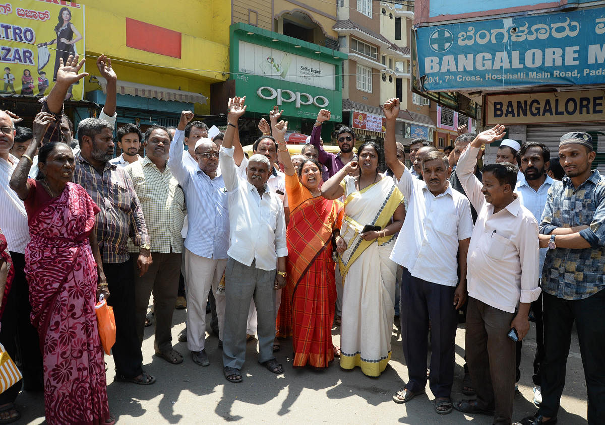 Padarayanapura residents oppose road-widening project