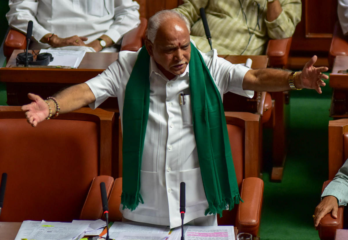 BSY slams ‘power-hungry’ father-son duo, Cong