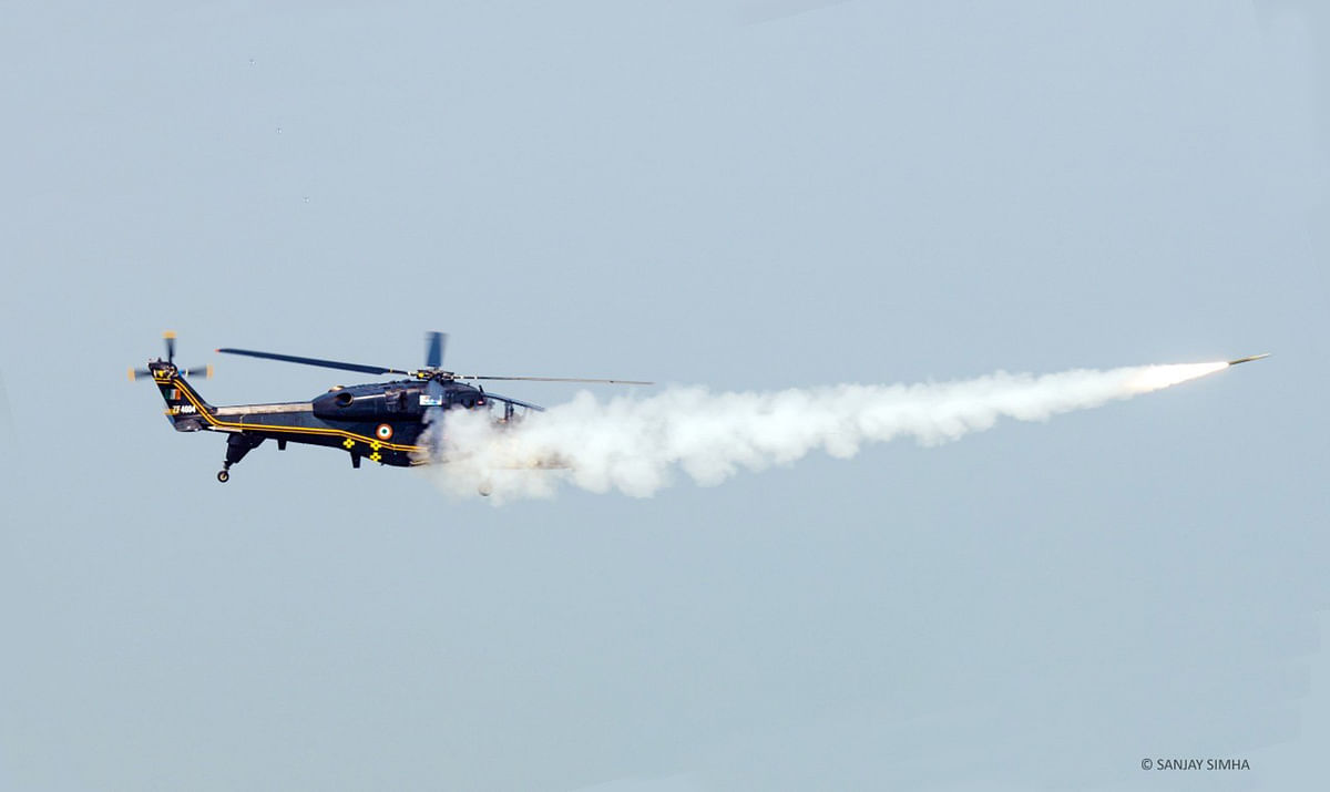 In a first, HAL fires air-to-air missile from copter