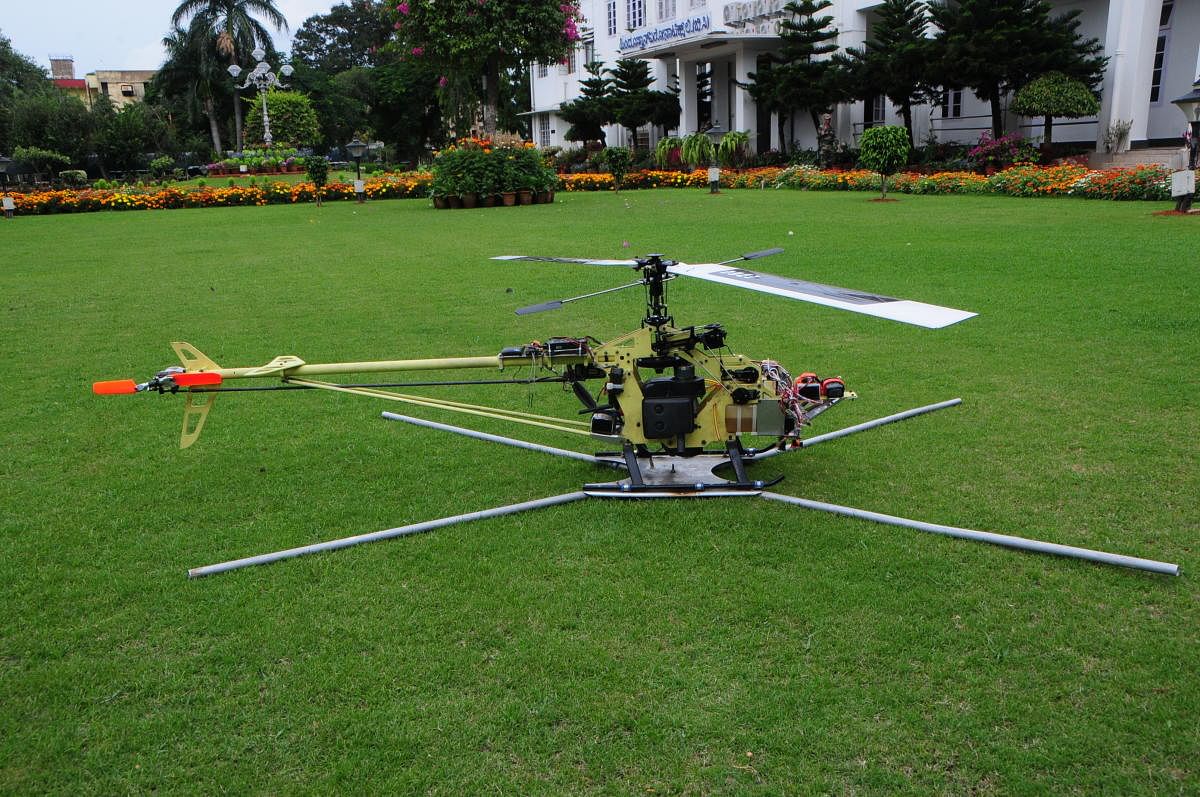 HAL demonstrates 10-kg helicopter UAV