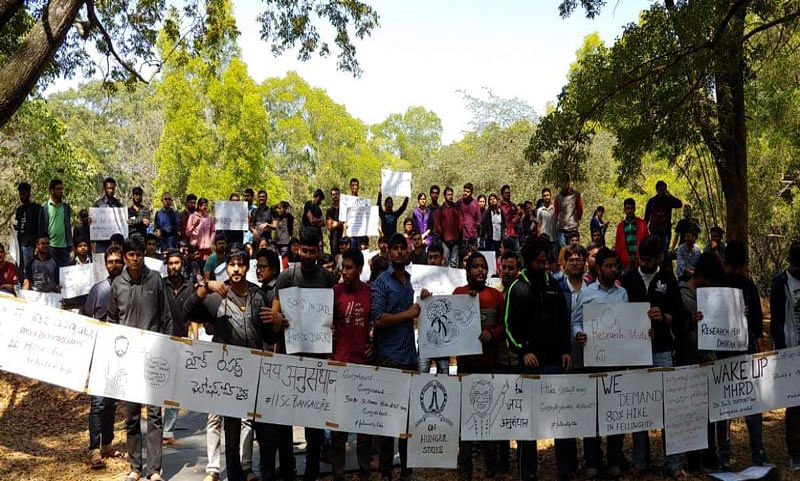 IISc research scholars protest Delhi police action
