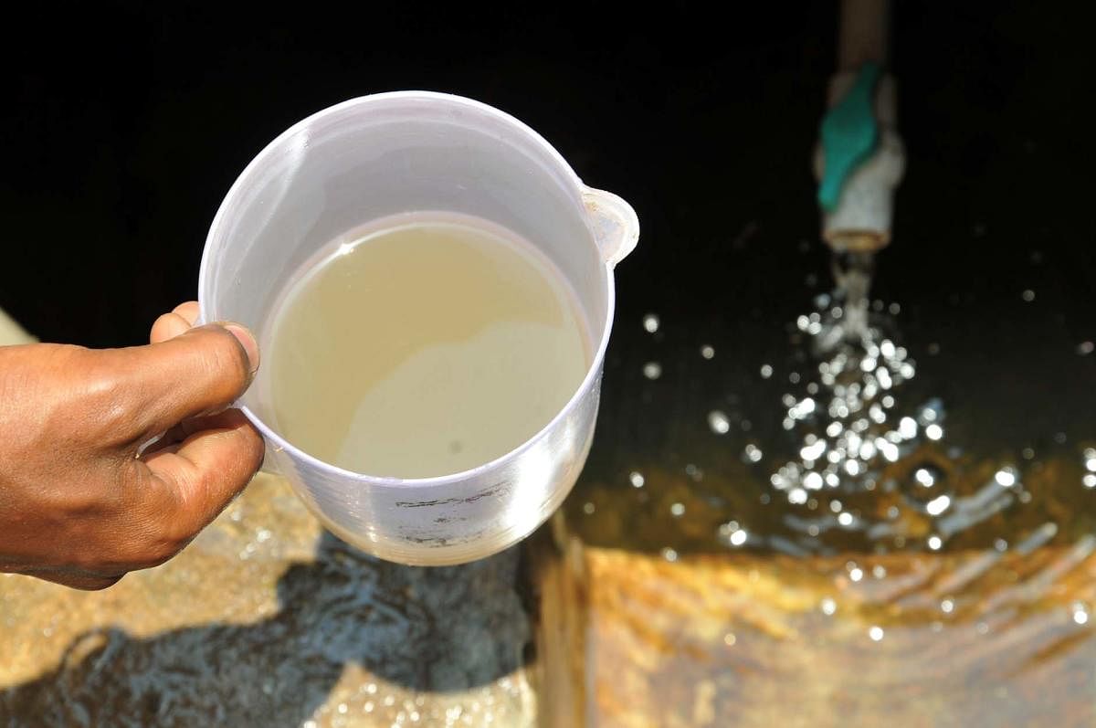 Dirty water supplied to households