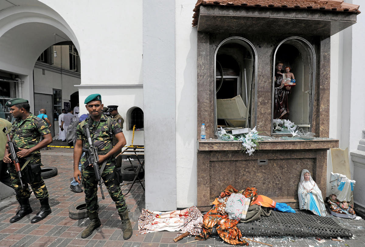 'Pieces of flesh thrown all over church after blast'