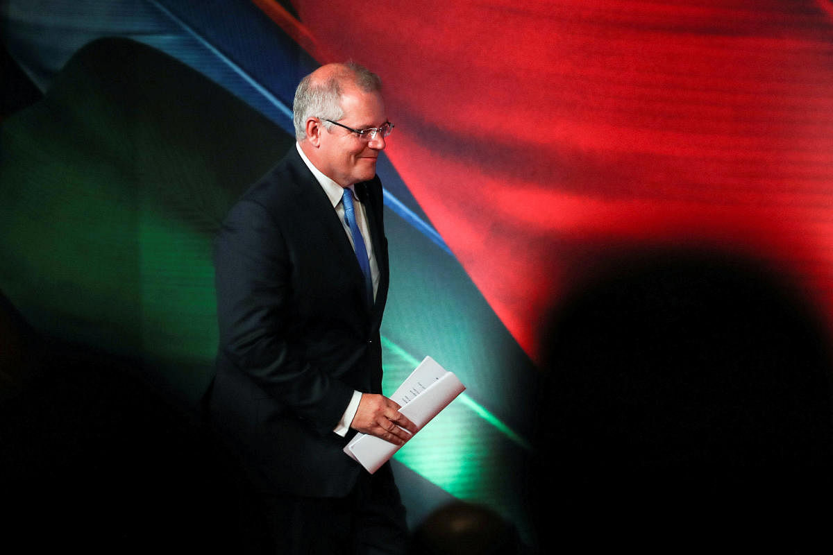 Protester throws egg at Australian PM Scott Morrison