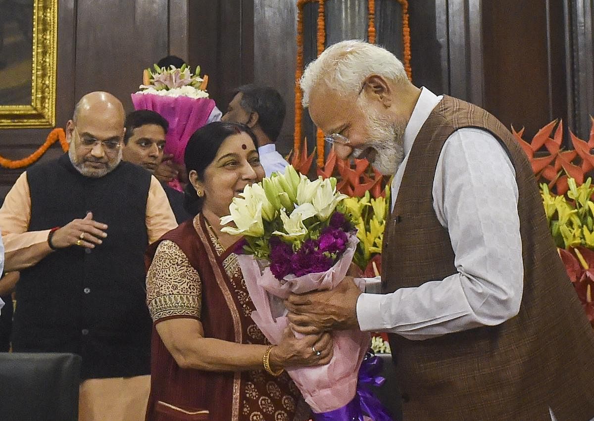Modi drops Sushma from his cabinet