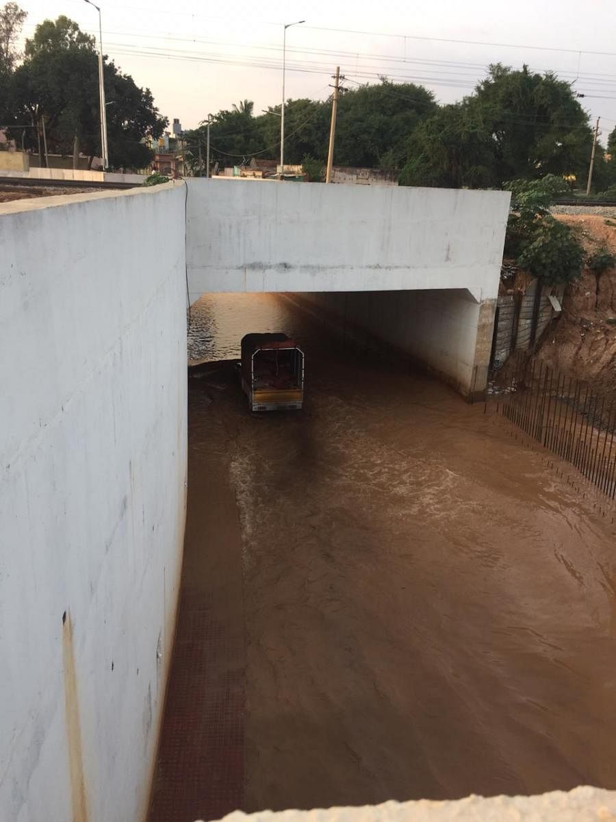 Flooded Kadugodi rail bridge leaves commuters in a fix
