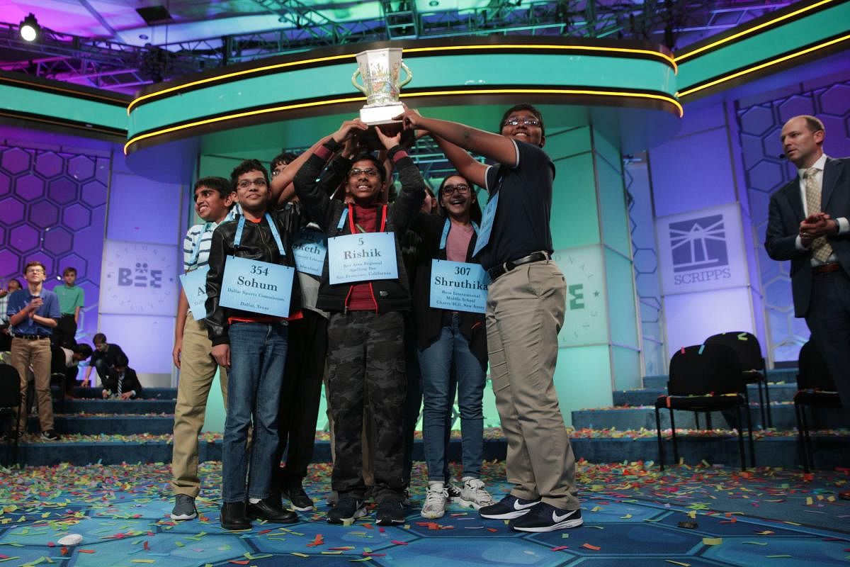 6 Indian-origin students among 8 win US Spelling Bee
